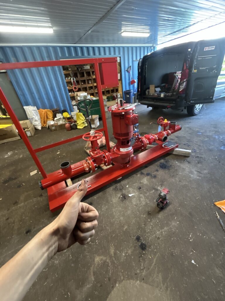 Finished welded pump assembly by SIMWELDS, Ottawa